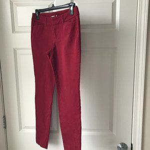 Maroon Old Navy Pixie Pants Size 4 Petite